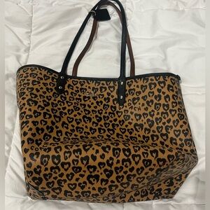 Coach Leopard Print Reversible Tote Bag